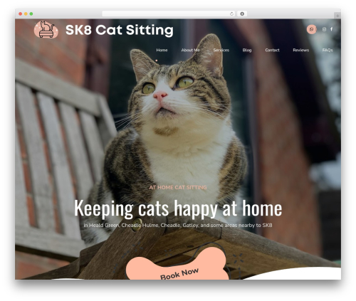 Pawsitive theme WordPress - sk8catsitting.co.uk
