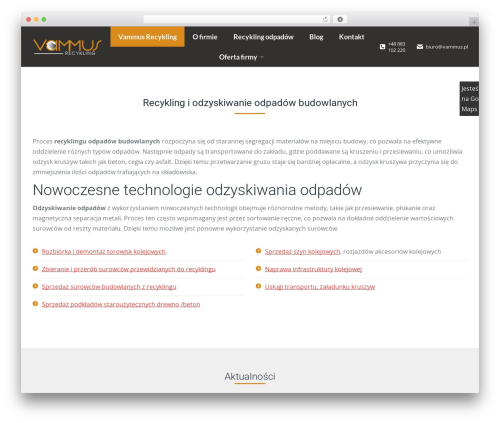 the7dtchild WordPress theme - vammus.pl