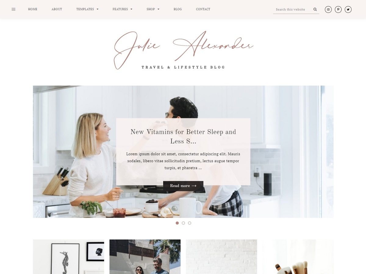 Theme WordPress Alexander by WAT Design Express
