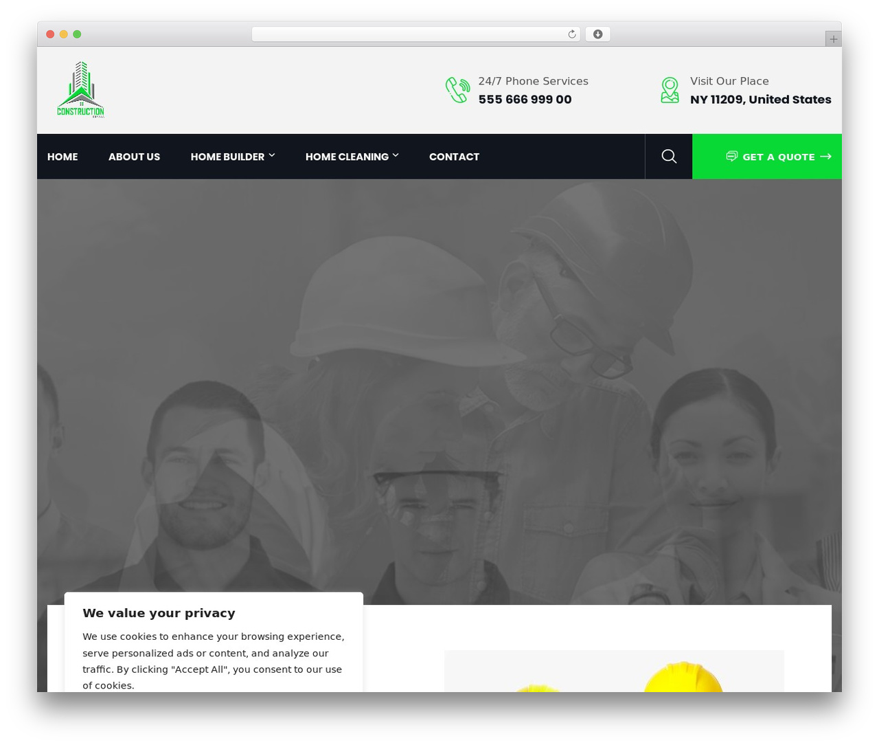 Theme WordPress Lebuild - constructionkerala.com