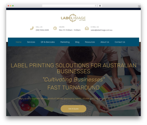 Theme WordPress Printify - labelimage.com.au