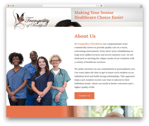 Theme WordPress [Tranquility by Porter One Design] - tranquilityrockford.com