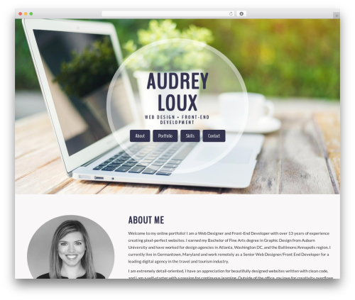 upBootWP WordPress theme - audreyloux.com