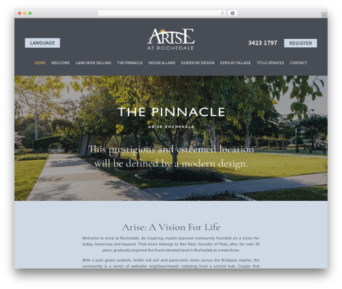 WordPress theme Pask Templates - ariseatrochedale.com.au