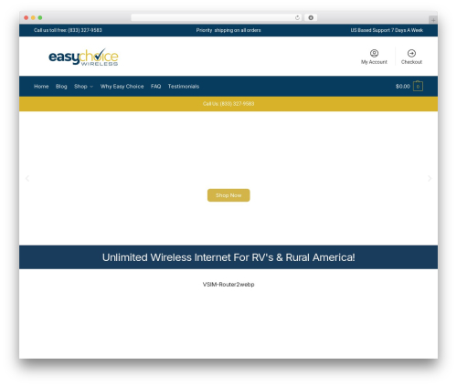 WordPress theme Shoptimizer - easychoicewireless.com