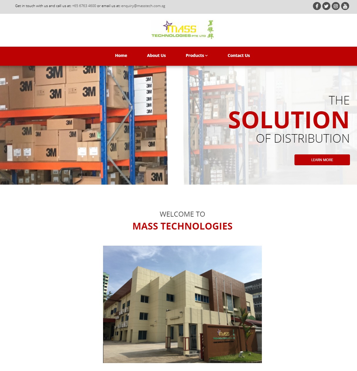WordPress website theme Mass Tech by Durai