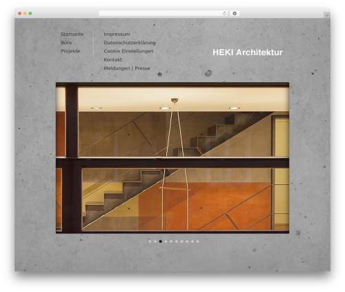 Architecture WordPress theme - heki-architektur.de