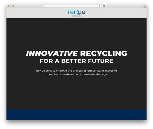 Divi WordPress theme - renuerecycling.com