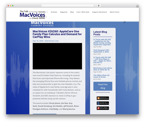Divi WordPress theme - macvoices.com