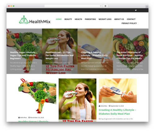 Good Health theme WordPress - healthmix.net