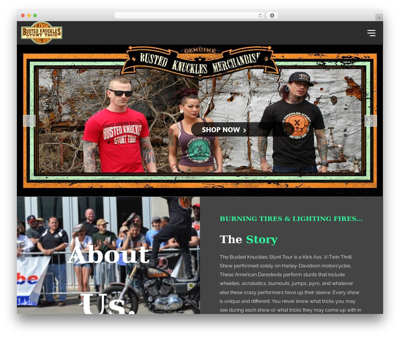 Phase WordPress theme - harley-stunts.com