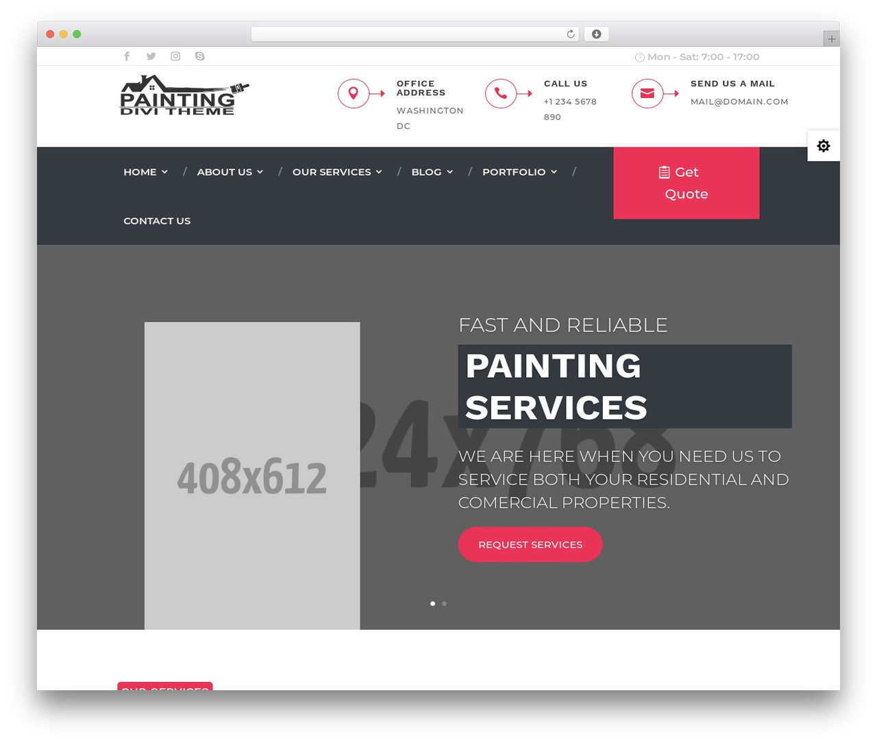 Theme WordPress Divi - hirollerpainters.com