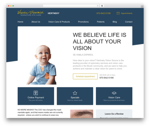 Theme WordPress VS Theme #3 - hertnekyvisioncare.com
