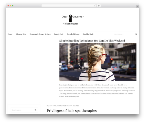 WordPress theme Chic Style - deargovernorhickenlooper.com