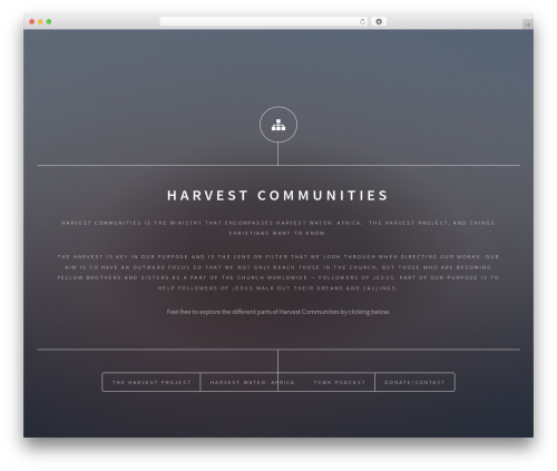 WordPress theme Dimension - harvestcommunities.org
