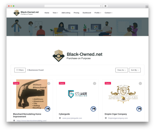 Directorist pricing plans WordPress plugin - black-owned.net