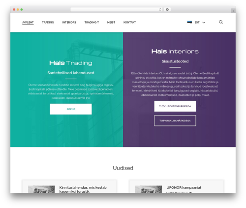 WordPress theme HALS 2018 - hals.ee