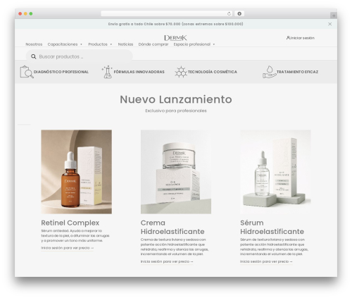 WordPress theme Levre - dermik.cl