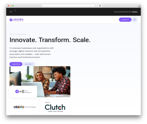 WordPress theme Synck - thisisjagora.com