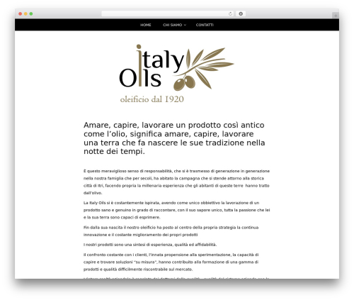 Writee theme WordPress free - italyoils.com