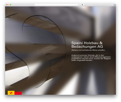 WordPress theme Page Builder Framework - spaini-holzbau.ch