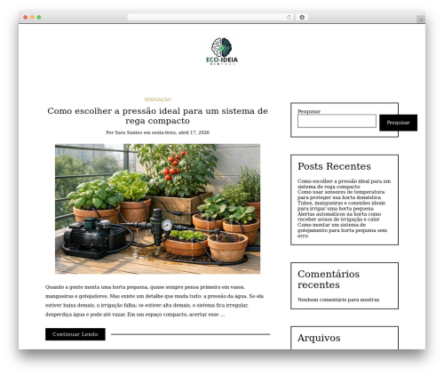 Writee WordPress theme - ecoideiavirtual.com