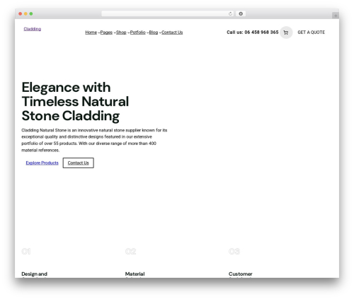 Demo panel WordPress plugin - demo.webdevia.com/cladding-natural-stone-tiles-wordpress-theme