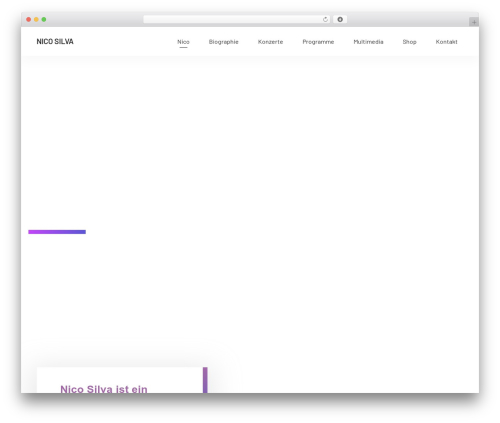 Dropbeat WordPress theme - nicosilva.com