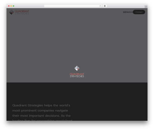 quadrant theme WordPress - quadrantstrategies.com