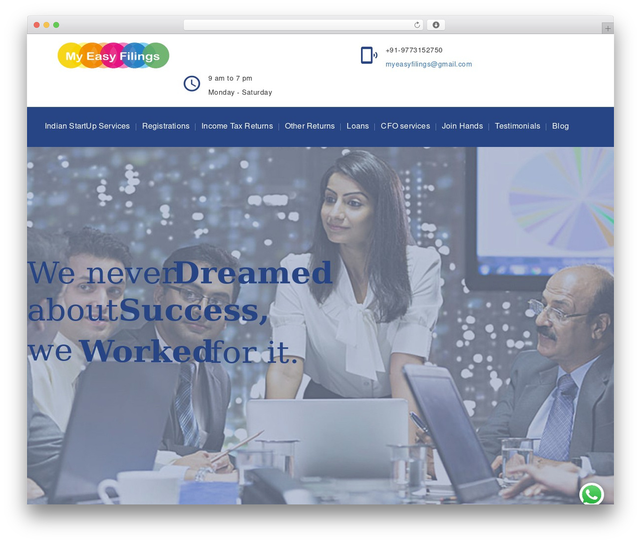 Theme WordPress Ebizfiling - myeasyfilings.com