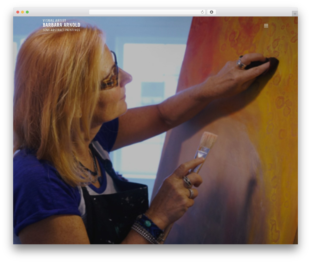 Vortex WordPress theme - barbaraarnoldart.com