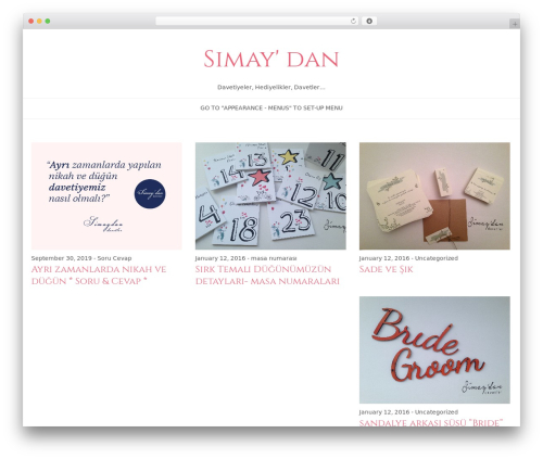 Wedlock theme WordPress - simaydan.com