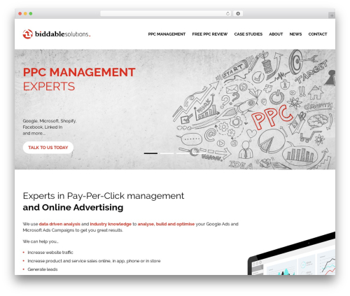 WP theme Biddable Solutions - biddablesolutions.com