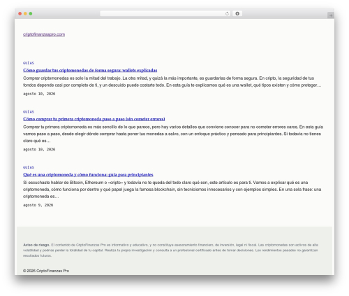 CriptoFinanzas Pro WordPress theme - criptofinanzaspro.com CriptoFinanzas Pro WordPress theme - criptofinanzaspro.com
