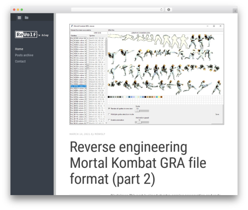 Editor WordPress theme - blog.rewolf.pl/blog