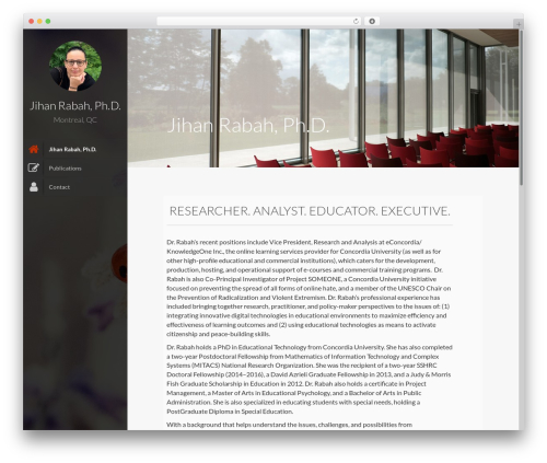 Faculty WordPress theme - jihanrabah.com
