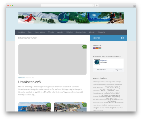 Hueman theme WordPress - utiposta.hu