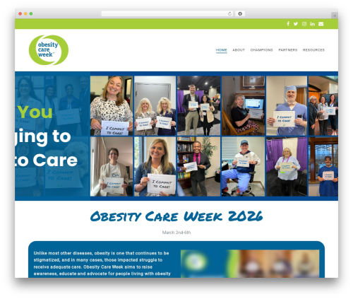 Obsequy theme WordPress - obesitycareweek.org