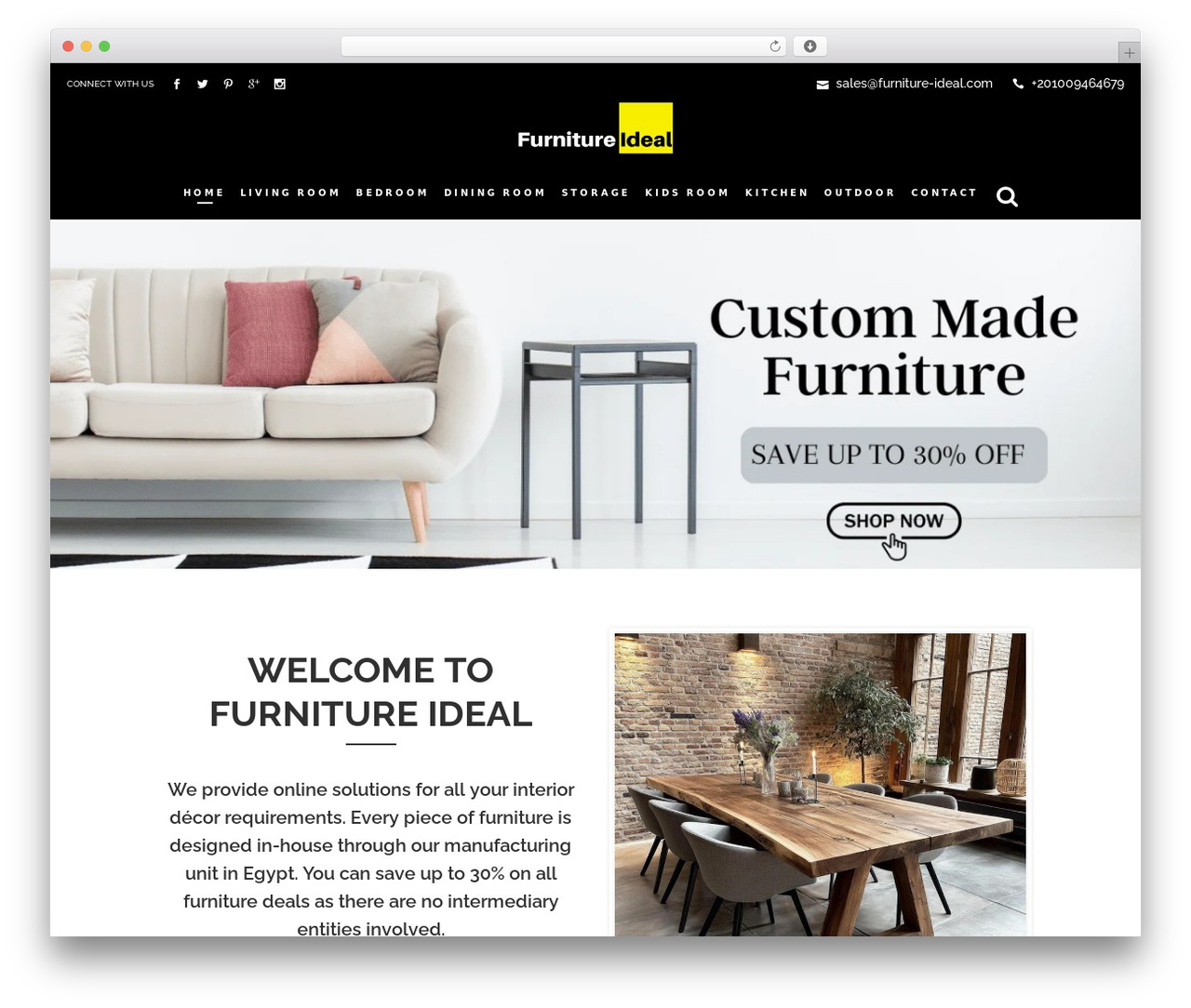 Peter WordPress theme - furniture-ideal.com