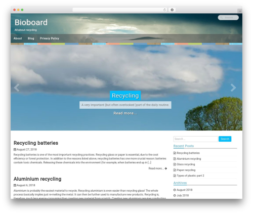 The WP theme WordPress - bioboard.eu The WP theme WordPress - bioboard.eu