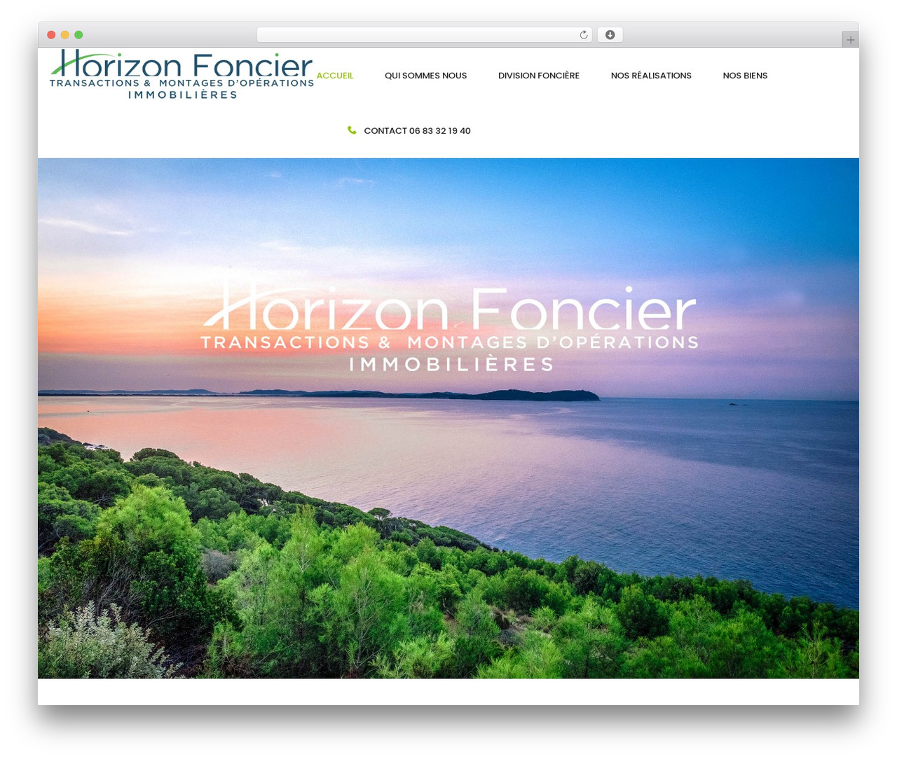 Theme WordPress Benaa - horizonfoncier.com