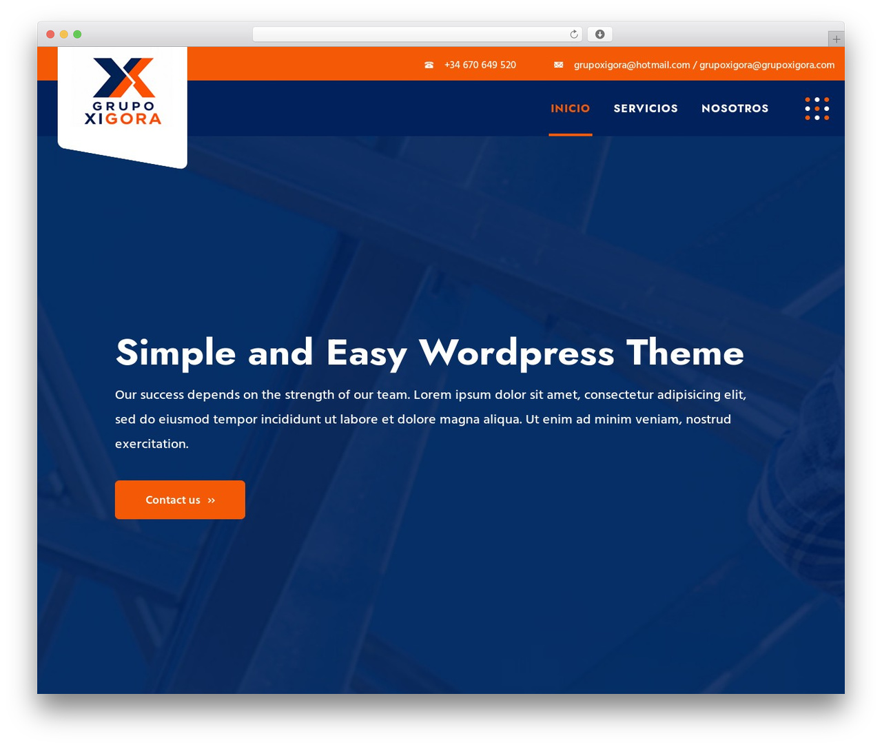 Theme WordPress Consted PRO - grupoxigora.com