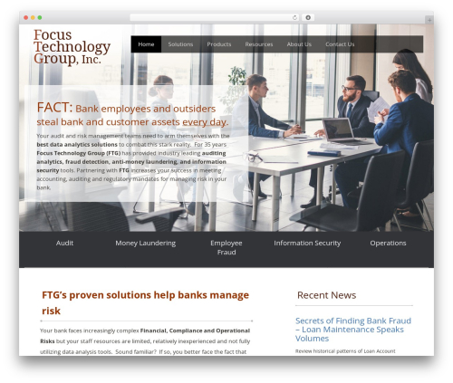 Theme WordPress Stellar Theme - focustechnologygroup.com