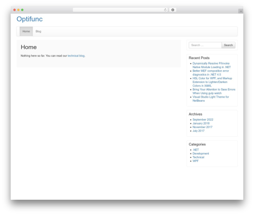 Bootstrap Basic free WP theme - optifunc.com Bootstrap Basic free WP theme - optifunc.com