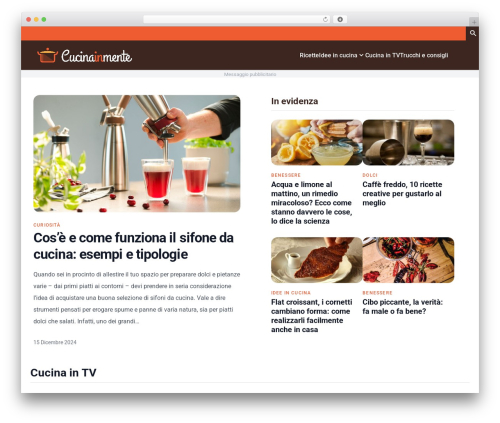 Evolveit Theme top WordPress theme - cucinainmente.com