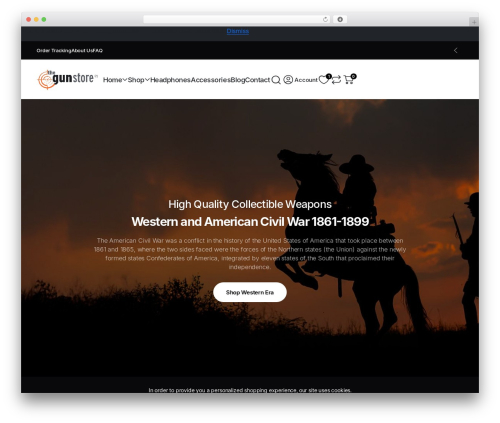 Fynode theme WordPress - thegunstore-cy.com