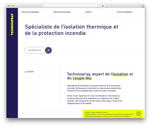 Technospray WordPress theme - technospray.ch