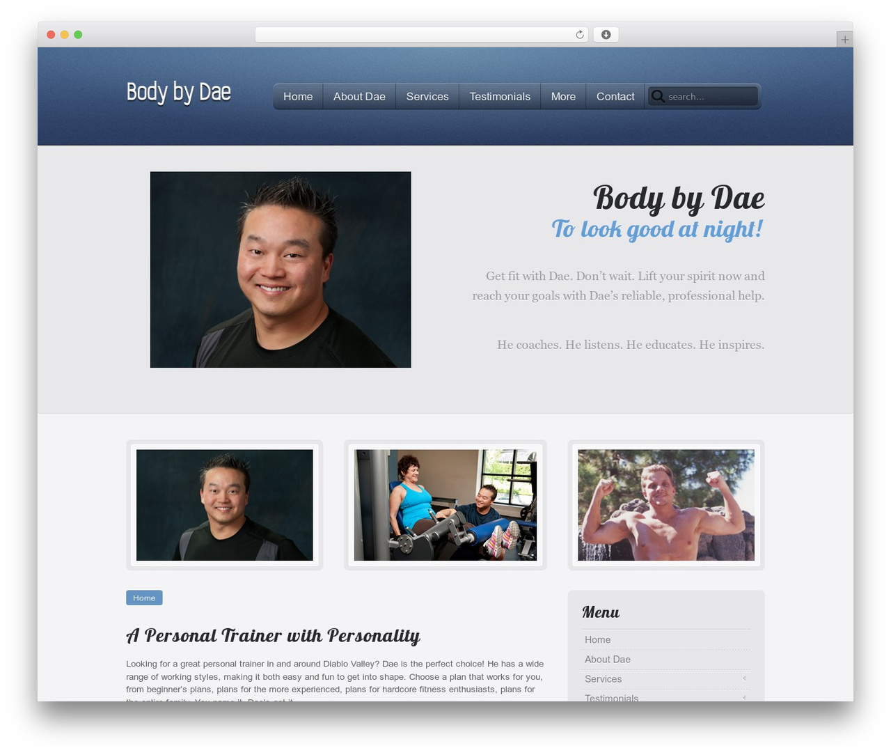 Vanilla WordPress theme - bodybydae.com Vanilla WordPress theme - bodybydae.com