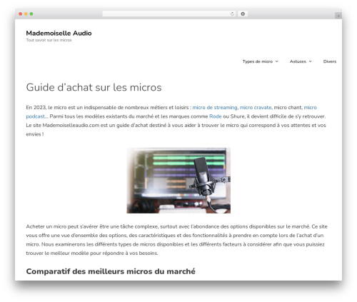 Affimax WordPress plugin - mademoiselleaudio.com