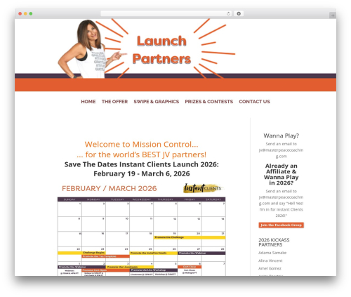 WordPress website theme Divi - launch.masterpeacecoaching.com